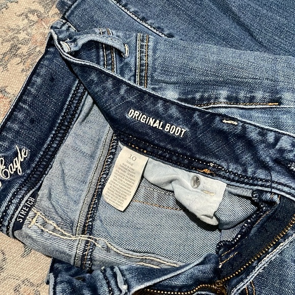 American Eagle Original Boot Jeans - size 10 long - Picture 4 of 5